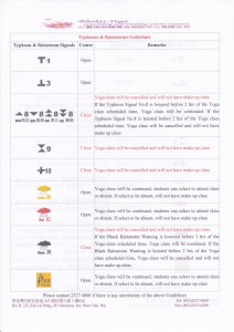 Typhoons & Rainstorms Guidelines
