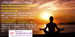 古印度家居排毒及活力增加法Divine India Home Detoxification and Vitality Enhancement Method Introduction Class
